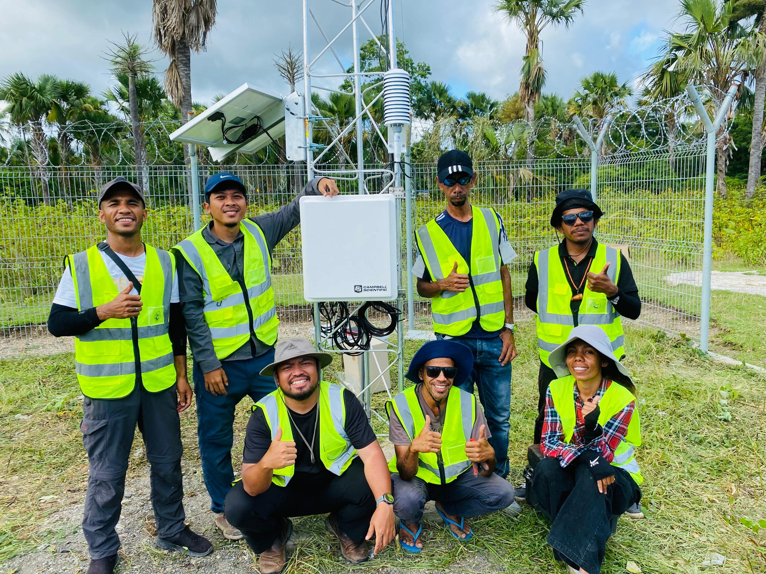 Direção Nacional de Meteorologia e Geofísica (DNMG) Instala Automated Weather Stations(AWS) iha Munisípiu Lima atu Hametin Sistema Monitorizasaun Tempu no Alerta  Sedu